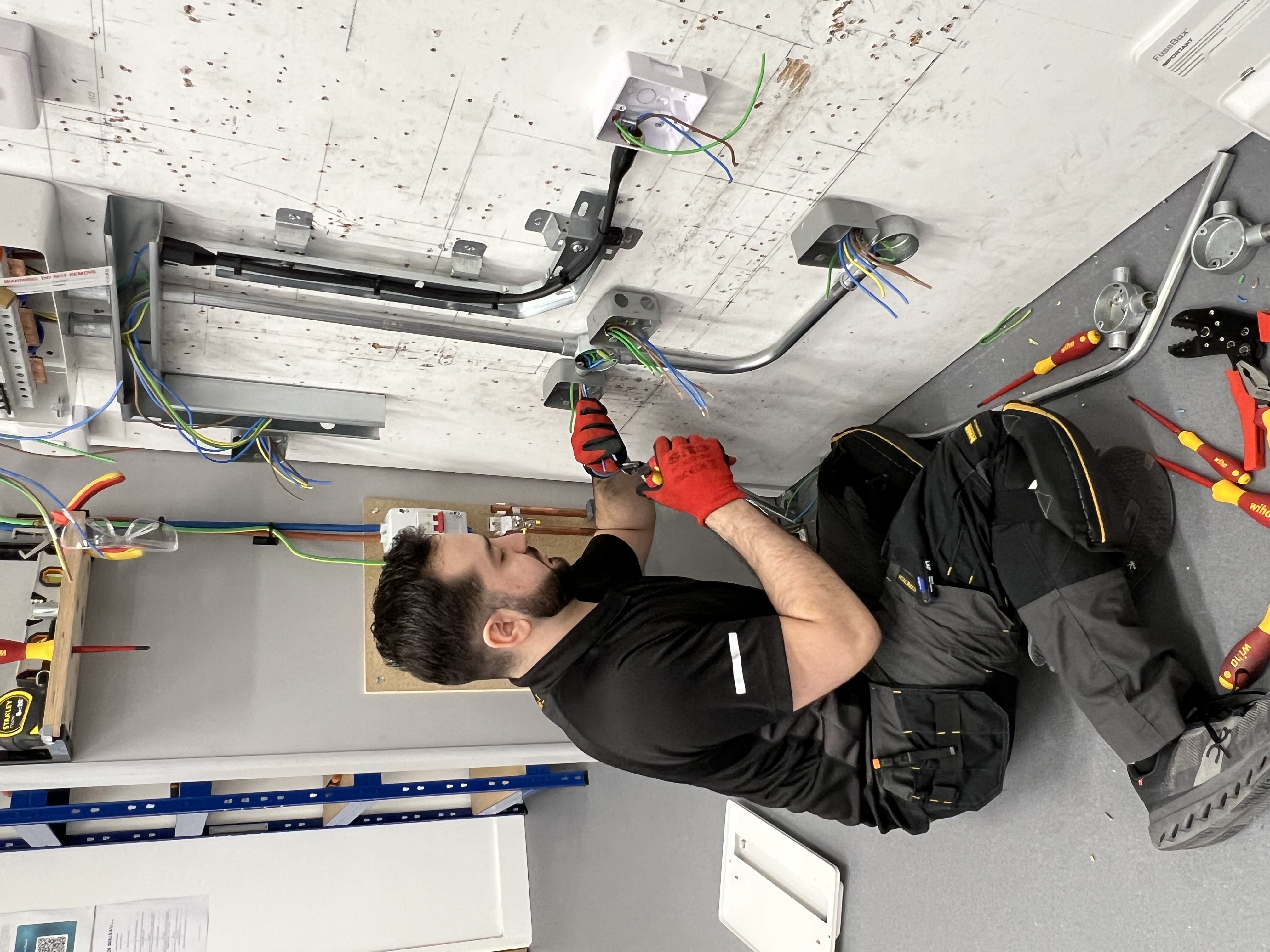 Data cable install